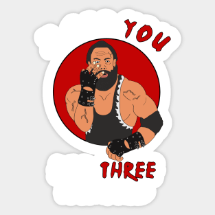 I got you for three minutes wrestler cage match Sticker